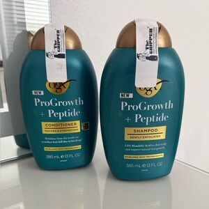 New! OGX ProGrowth + Peptide Shampoo and Conditioner Set